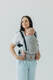 My First Carrier - LennyUpGrade PRO, Standard Size, herringbone weave 100% cotton - LITTLE HERRINGBONE GREY #babywearing