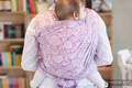 Baby Wrap, Jacquard Weave (100% cotton) - PAISLEY PURPLE & CREAM - size XS #babywearing