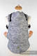 Mochila ergonómica, talla Toddler, jacquard 100% algodón - PAISLEY AZUL MARINO & CREMA - Segunda generación #babywearing