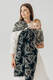 Ring Sling, Jacquard Weave, with gathered shoulder (65% cotton 35% silk) - QUEEN OF THE NIGHT - PAMINA - standard 1.8m #babywearing