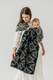 Ring Sling, Jacquard Weave, with gathered shoulder (65% cotton 35% silk) - QUEEN OF THE NIGHT - PAMINA - standard 1.8m #babywearing