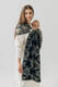 Ring Sling, Jacquard Weave, with gathered shoulder (65% cotton 35% silk) - QUEEN OF THE NIGHT - PAMINA - standard 1.8m #babywearing