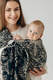 Ring Sling, Jacquard Weave, with gathered shoulder (65% cotton 35% silk) - QUEEN OF THE NIGHT - PAMINA - standard 1.8m #babywearing