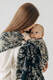 Ring Sling, Jacquard Weave, with gathered shoulder (65% cotton 35% silk) - QUEEN OF THE NIGHT - PAMINA - standard 1.8m #babywearing