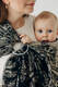Ring Sling, Jacquard Weave, with gathered shoulder (65% cotton 35% silk) - QUEEN OF THE NIGHT - PAMINA - standard 1.8m #babywearing