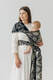 Baby Wrap, Jacquard Weave (65% cotton 35% silk) - QUEEN OF THE NIGHT - PAMINA - size S #babywearing