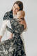 Baby Wrap, Jacquard Weave (65% cotton 35% silk) - QUEEN OF THE NIGHT - PAMINA - size S #babywearing