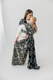 Baby Wrap, Jacquard Weave (65% cotton 35% silk) - QUEEN OF THE NIGHT - PAMINA - size XL #babywearing