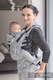 Mochila ergonómica, talla Toddler, jacquard 100% algodón - PAISLEY AZUL MARINO & CREMA - Segunda generación #babywearing