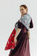 RingSling, Jacquardwebung (100% Baumwolle), mit Raffung an den Ringen - MOOMINMAMMA - ROOTED - standard 1.8m #babywearing