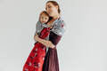 RingSling, Jacquardwebung (100% Baumwolle), mit Raffung an den Ringen - MOOMINMAMMA - ROOTED - standard 1.8m #babywearing