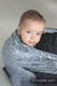 Baby Wrap, Jacquard Weave (100% cotton) - PAISLEY NAVY BLUE & CREAM - size M #babywearing