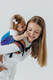 Lenny Buckle Onbuhimo PRO baby carrier, standard size, jacquard weave (100% cotton) - RAINFOREST - CARNIVAL #babywearing