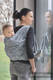 Żakardowa chusta do noszenia dzieci, 100% bawełna - PAISLEY GRANAT z KREMEM - rozmiar L #babywearing