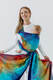 Tragetuch, Jacquardwebung (100% Baumwolle) - RAINFOREST - CARNIVAL - Größe M #babywearing