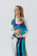 Tragetuch, Jacquardwebung (100% Baumwolle) - RAINFOREST - CARNIVAL - Größe M #babywearing