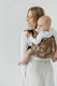 Lenny Buckle Onbuhimo PRO baby carrier, standard size, jacquard weave (100% cotton) - HERBARIUM - RAINDROPS #babywearing