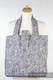 Schultertasche, hergestellt vom gewebten Stoff (100% Baumwolle) - PAISLEY DUNKELBLAU & CREME #babywearing
