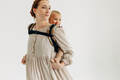 Lenny Buckle Onbuhimo PRO baby carrier, standard size, jacquard weave (100% cotton) - HERBARIUM - RAINDROPS #babywearing