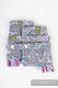 Drool Pads & Reach Straps Set, (60% cotton, 40% polyester) - PAISLEY NAVY BLUE & CREAM #babywearing