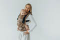 LennyUpGrade PRO Carrier, Standard Size, jacquard weave 100% cotton - HERBARIUM - RAINDROPS #babywearing