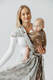 Fular țesut, Mărime Mărimea 8 (XL - 6,0 m), HERBARIUM - RAINDROPS #babywearing
