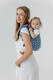 Lenny Buckle Onbuhimo PRO baby carrier, Standard size, jacquard weave (40% cotton, 40% merino wool, 13% silk, 7% cashmere) - PATA DE GALLO - PUZZLE #babywearing