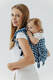 Lenny Buckle Onbuhimo PRO baby carrier, Standard size, jacquard weave (40% cotton, 40% merino wool, 13% silk, 7% cashmere) - PATA DE GALLO - PUZZLE #babywearing