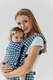 LennyLight Carrier, Standard Size, jacquard weave (40% cotton, 40% merino wool, 13% silk, 7% cashmere) - PATA DE GALLO - PUZZLE #babywearing