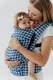 LennyLight Carrier, Standard Size, jacquard weave (40% cotton, 40% merino wool, 13% silk, 7% cashmere) - PATA DE GALLO - PUZZLE #babywearing