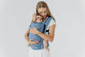 LennyLight Carrier, Standard Size, jacquard weave (40% cotton, 40% merino wool, 13% silk, 7% cashmere) - PATA DE GALLO - PUZZLE #babywearing