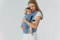LennyLight Carrier, Standard Size, jacquard weave (40% cotton, 40% merino wool, 13% silk, 7% cashmere) - PATA DE GALLO - PUZZLE #babywearing