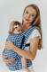 LennyLight Carrier, Standard Size, jacquard weave (40% cotton, 40% merino wool, 13% silk, 7% cashmere) - PATA DE GALLO - PUZZLE #babywearing