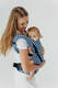 LennyLight Carrier, Standard Size, jacquard weave (40% cotton, 40% merino wool, 13% silk, 7% cashmere) - PATA DE GALLO - PUZZLE #babywearing