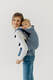 LennyPreschool Carrier, Preschool Size, jacquard weave (40% cotton, 40% merino wool, 13% silk, 7% cashmere) - PATA DE GALLO - PUZZLE #babywearing
