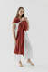Ring Sling, Broken twill Weave (100% cotton), with gathered shoulder - ROOIBOS - standard 1.8m #babywearing