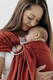 Ring Sling, Broken twill Weave (100% cotton), with gathered shoulder - ROOIBOS - standard 1.8m #babywearing