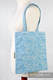 Einkaufstasche, hergestellt vom gewebten Stoff (100% Baumwolle) - PAISLEY TÜRKIS & CREME  #babywearing