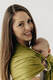 Ring Sling, Broken twill Weave (100% cotton), with gathered shoulder - SENCHA - standard 1.8m #babywearing