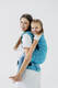 LennyPreschool Carrier, Preschool Size, jacquard weave (50% silk, 50% cotton) - INFINITY - HAVEN #babywearing