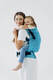 LennyPreschool Carrier, Preschool Size, jacquard weave (50% silk, 50% cotton) - INFINITY - HAVEN #babywearing