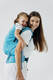 LennyPreschool Carrier, Preschool Size, jacquard weave (50% silk, 50% cotton) - INFINITY - HAVEN #babywearing