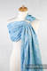 Ringsling, Jacquard Weave (100% cotton) - Paisley Turquoise & Cream - long 2.1m #babywearing