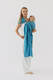 Ring Sling, Jacquard Weave (50% silk, 50% cotton), with gathered shoulder - INFINITY - HAVEN - standard 1.8m #babywearing