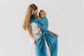 Fular, tejido jacquard (50% seda, 50% algodón) - INFINITY - HAVEN - talla XL #babywearing