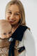 Schultergurtschoner (100% Baumwolle) - LITTLE HERRINGBONE EBONY BLACK  #babywearing
