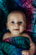 Swaddle Blanket - PEACOCK'S TAIL - BLACK OPAL  #babywearing
