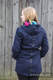 Parka Babywearing Coat - size S - Navy Blue & Diamond Plaid (grade B) #babywearing