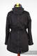 Parka Babywearing Coat - size L - Black & Diamond Plaid (grade B) #babywearing