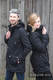 Parka Coat - size L - Black & Diamond Plaid #babywearing